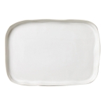 Forma Cloud Rectangular Platter - White Dimensions: 14.75\L, 10\W 

Dishwasher Safe - We recommend using a non-fragrant/non-citrus, non-abrasive detergent on the air dry cycle (or econo heat when available). It is recommended to place the dishes so they avoid touching during the high pressure dishwashing and as such we recommend you do not overload the dishwasher. All dishes should be dried thoroughly before being stored.

Microwave Safe - The temperature of VIETRI pieces may vary after microwave use due to the handmade nature of quality, natural clays. Thus, as with all products used in a microwave, please use the following precautions:

    Always use a pot holder or oven mitt when handling the product as item may get hot.
    Do not permit children to handle any product that has been heated in a microwave.
    Do not put any products into a microwave without food or liquid on or inside the piece.
    Allow item to cool before taking it out of the microwave.

Freezer Safe - Item can withstand freezing temperatures, but please allow it to return to room temperature before putting it into the oven.

Oven Safe - VIETRI\'s casserole and baking dishes can be used in most conventional ovens and dishwashers. They are handcrafted of very dense clays and fired at high temperatures, making them heat resistant up to 400°F. Do not use casserole lids in the oven, unless otherwise noted. Hot casseroles and baking dishes should never be placed on cool, damp, or unprotected surfaces. VIETRI bakeware should never be taken directly from the refrigerator to the oven due to the extreme temperature change, nor should it be placed directly from oven to freezer. The handles of these pieces are decorative and should not be used for support. Please remove the bakeware from the oven by holding the body of the dish, supporting the base.

Materials:

    Stoneware - Fired at extremely high temperatures, resulting in a vitrified product that is impermeable and less porous, elevating the strength and durability.
